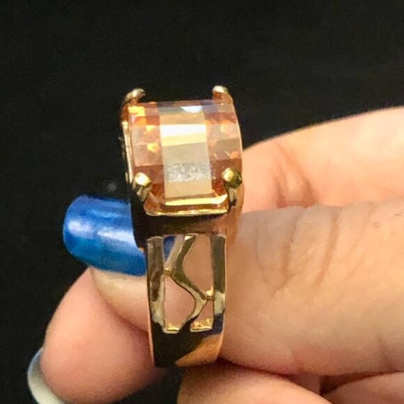 Jewel Design Rhodium Plated Ring - Picture 2 of 3